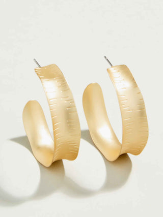 Queenie Hoop Earrings Gold