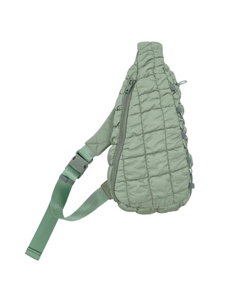 Quilted Sling Bag - Sage