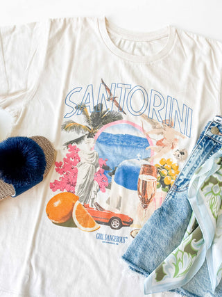 Santorini Collage Tee