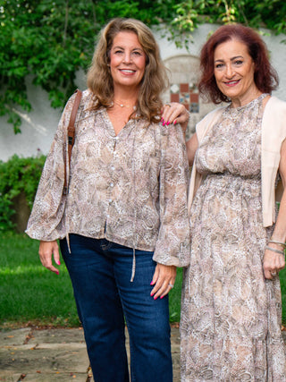 Sassy In Snake Blouse