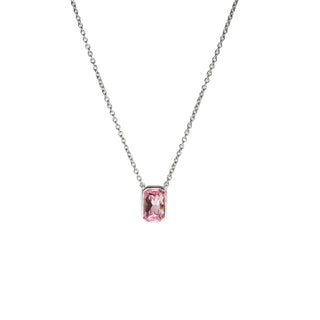 She's Stunning Necklace Silver/Pink