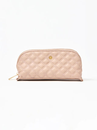 Small Quilted Essential Pouch Tan
