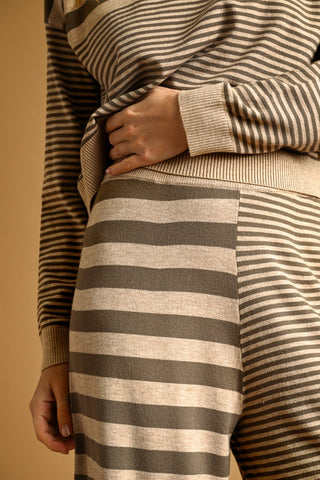 Stripe Pattern Lounge Pants