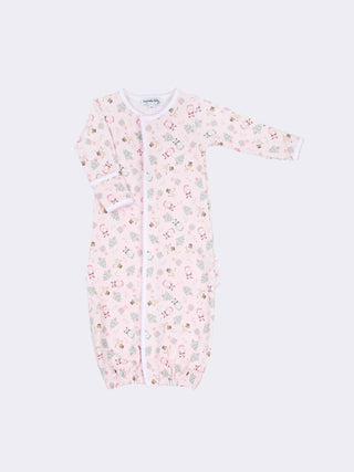 Sweet Little Christmas Print Ruffle Converter - Pink