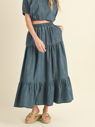 Sweetest Days Denim Skirt