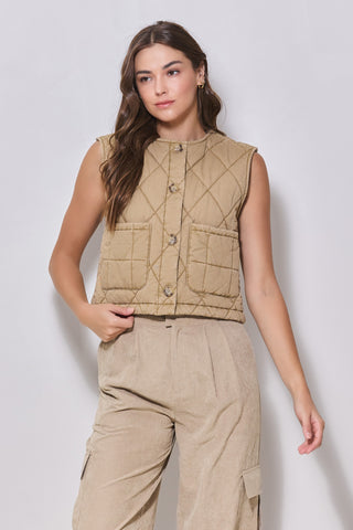 Talking Taupe Sweater Vest