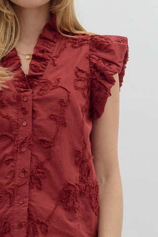 The Perfect Day Blouse Cherry