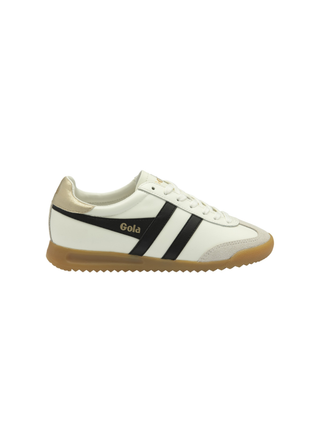 Torpedo Leather Sneaker Off White/Black/Gold
