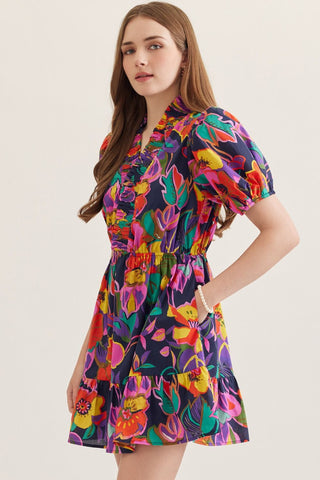 Travel to Nash Navy Dress