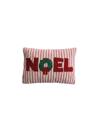 Wreath Noel Lumbar Pillow