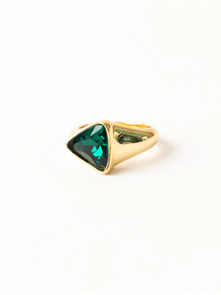 Emerald Triangle Ring