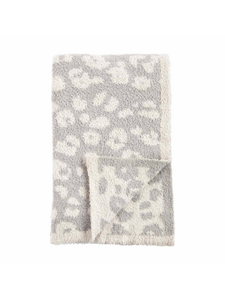 Leopard Blanket Grey